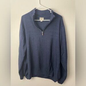 Dockers navy blue mens half zip